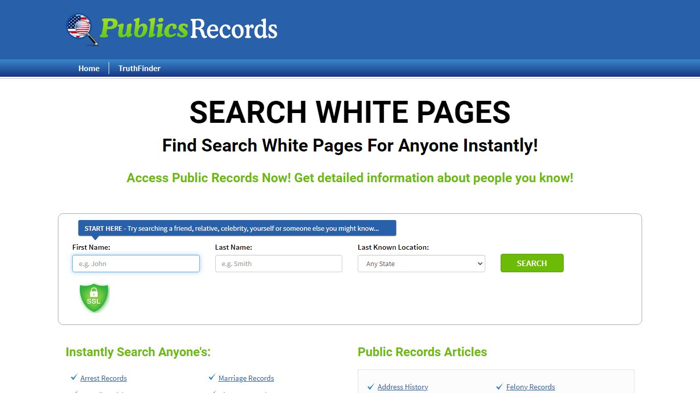 Find Search White Pages For Anyone Instantly!
